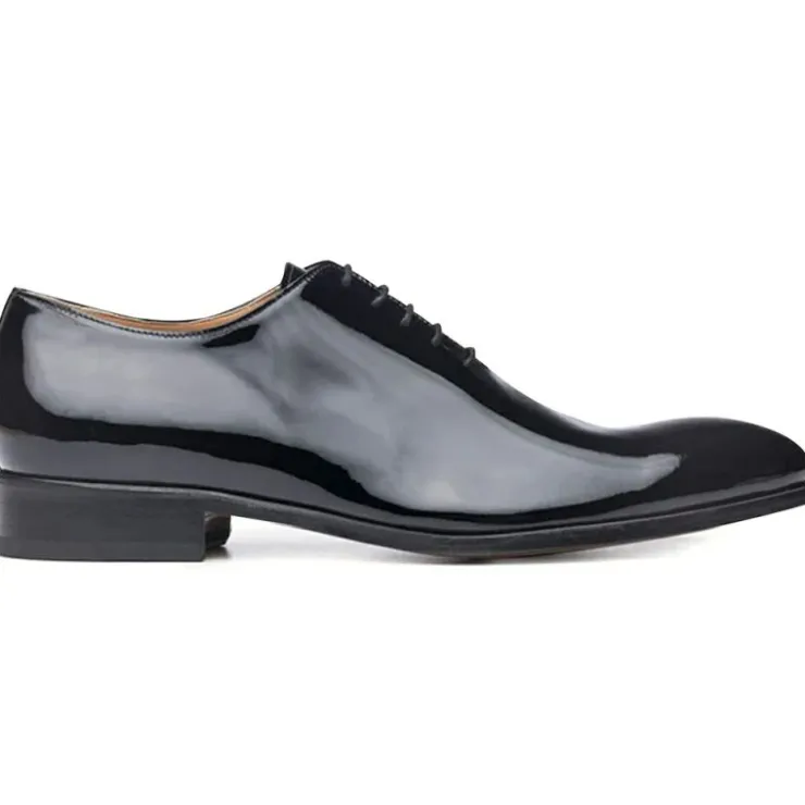 New Ace Marks Shoes Ace Marks Carlo Wholecut Oxford Plain Toe Black Patent BlackPatent