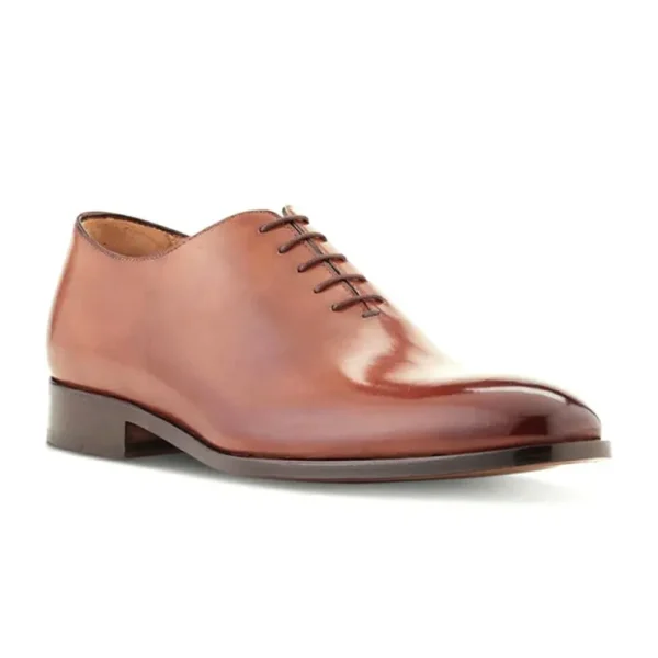 Fashion Ace Marks Shoes Ace Marks Carlo Wholecut Oxford Plain Toe Cuoio Antique CuoioAntique