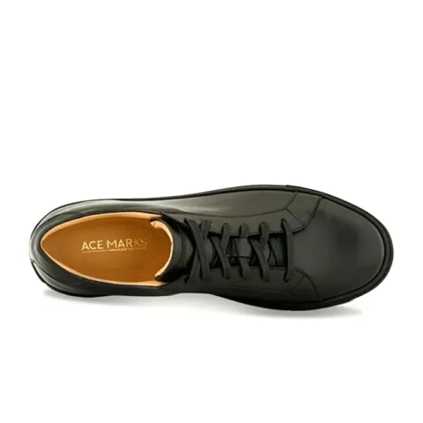 Store Ace Marks Shoes Ace Marks Duke Dress Sneakers In Black With Black Outsole BlackWithBlackOutsole