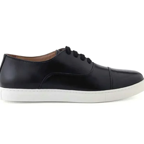 Shop Ace Marks Shoes Ace Marks Filipo II Cap Toe Oxford Sneaker In Black