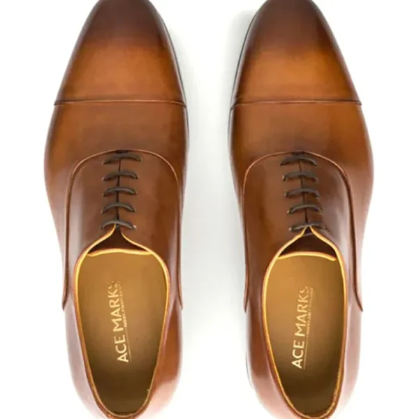 Outlet Ace Marks Shoes Ace Marks Griffin Cap Toe Oxford Siena Antique SienaAntique