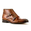 New Ace Marks Shoes Ace Marks James Monkstrap Boot In Brown