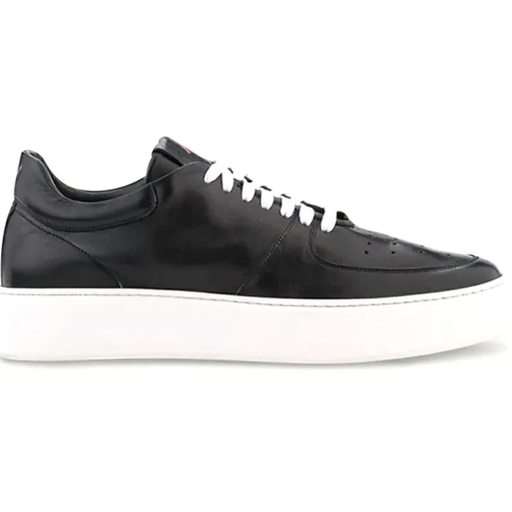 Sale Ace Marks Shoes Ace Marks Kody Lightweight Travel Sneaker in Black Leather BlackLeather