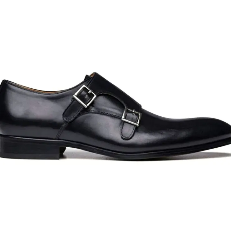 Best Sale Ace Marks Shoes Ace Marks Kurt Monkstrap Black Antique BlackAntique