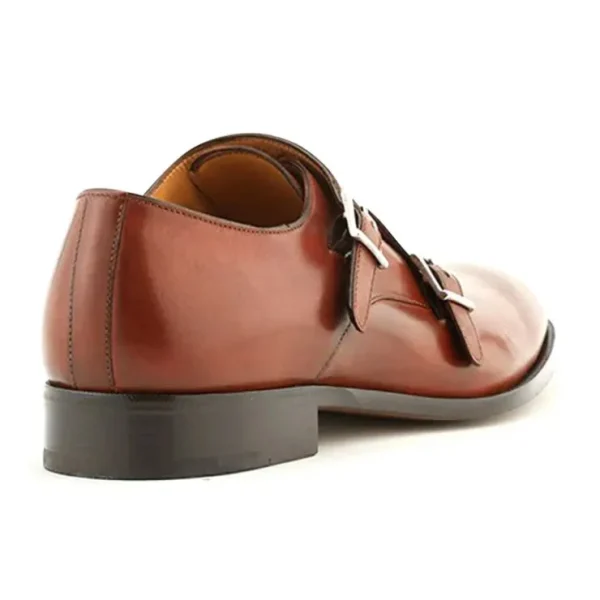 Discount Ace Marks Shoes Ace Marks Kurt Monkstrap Brandy Antique BrandyAntique