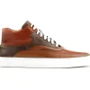 Best Sale Ace Marks Shoes Ace Marks Maximo High Top Dress Sneakers In Cuoio & Cognac Cuoio&Cognac