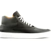 Discount Ace Marks Shoes Ace Marks Maximo High Top Dress Sneakers In Black & Grey Smoke Black&GreySmoke