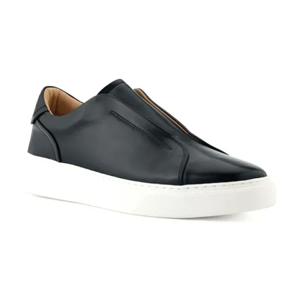 Store Ace Marks Shoes Ace Marks Misto Slip-On Sneaker In Black Leather BlackLeather