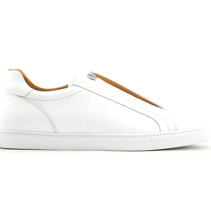 Sale Ace Marks Shoes Ace Marks Saint Elastic Slip On Sneaker In White Leather WhiteLeather