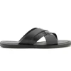 Best Ace Marks Shoes Ace Marks Sandalo Leather Slide Sandals In Black