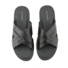 Best Ace Marks Shoes Ace Marks Sandalo Leather Slide Sandals In Black