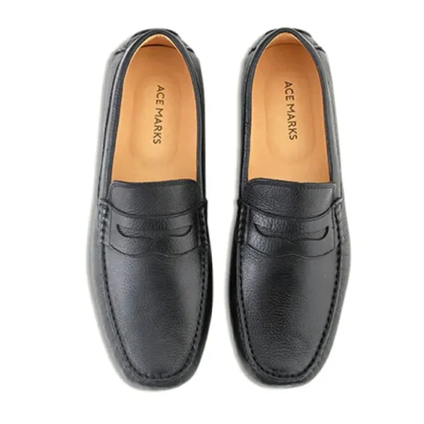 Shop Ace Marks Shoes Ace Marks Santi Moccasin In Black