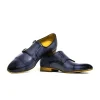 Discount Ace Marks Shoes Ace Marks Theo Monkstrap Vela Blue Nicol Antique VelaBlueNicolAntique