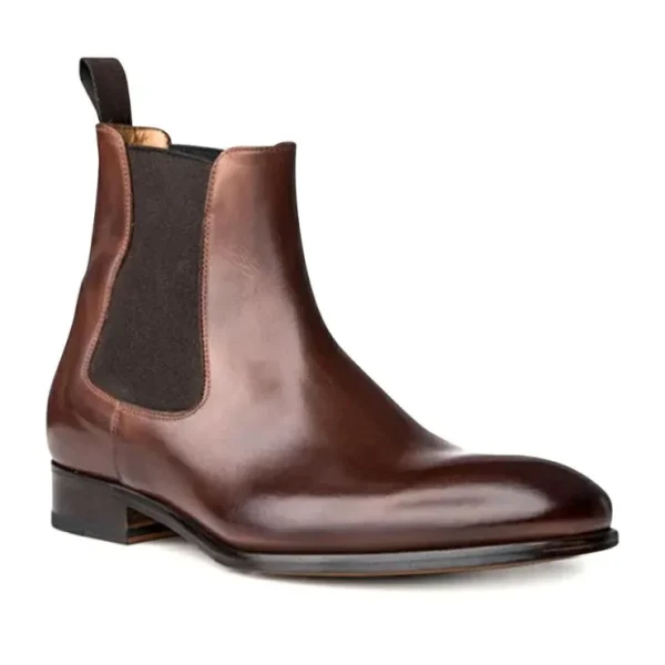 Outlet Ace Marks Shoes Ace Marks Troy Chelsea Boot Brown Antique BrownAntique