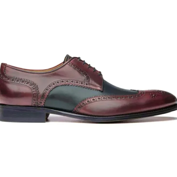 Best Ace Marks Shoes Ace Marks Vincent Wingtip Diablo Antique & Dark Grey DiabloAntique&DarkGrey