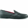 Fashion Alan Payne Barney Deerskin Penny Loafers Black