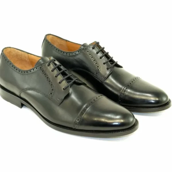 Discount Alan Payne Cambridge Cap Toe Lace Ups Black