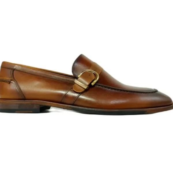 Flash Sale Alan Payne Daytona Buckle Loafer Cognac