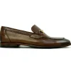 Clearance Alan Payne Miami Pebble Grain Bit Loafers Brown