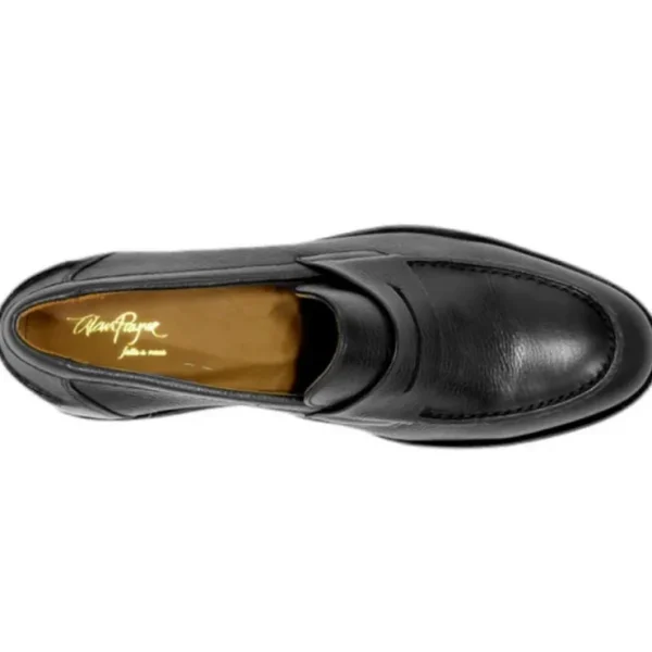 New Alan Payne Naples Penny Loafers Black