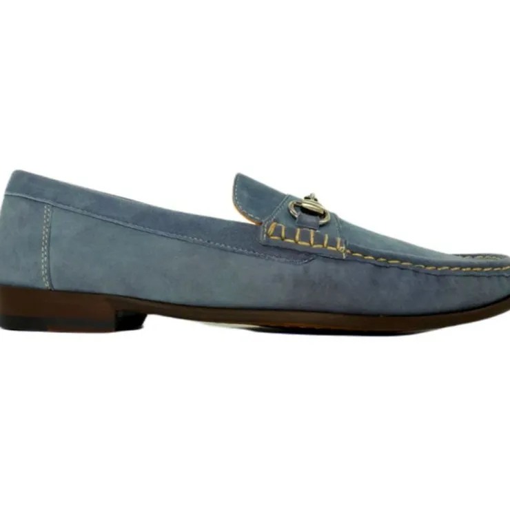 New Alan Payne Snaffle Suede Bit Loafers Light Blue LightBlue