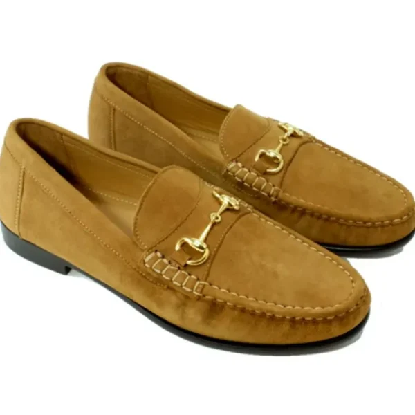 New Alan Payne Snaffle Suede Bit Loafers Buck