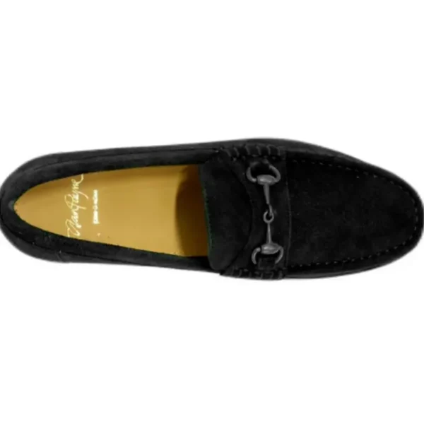 Sale Alan Payne Snaffle Suede Bit Loafers Black