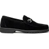 Discount Alan Payne Wharton Suede Bit Loafers Black