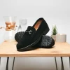 Discount Alan Payne Wharton Suede Bit Loafers Black