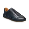 Best Sale Allen Edmonds Barnes Leather Lace-Up Sneaker (7597) Navy