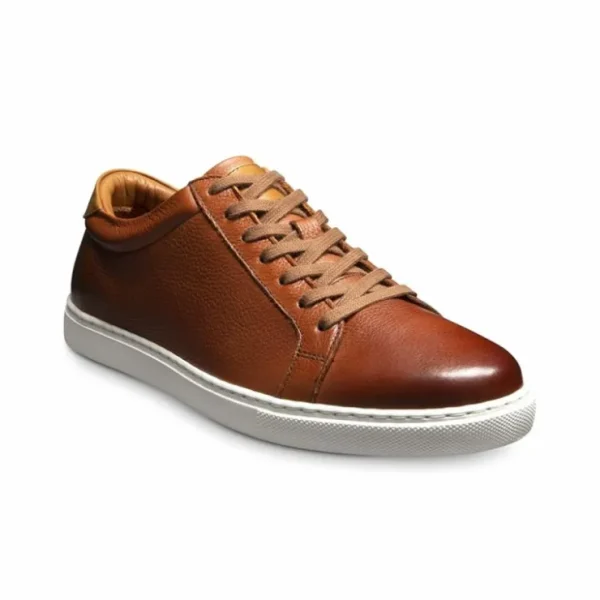 Outlet Allen Edmonds Courtside Leather Sneaker (5639) Chili