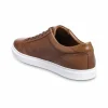 Discount Allen Edmonds Courtside Leather Sneaker Walnut Brown (3578) WalnutBrown