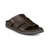 Best Sale Allen Edmonds Davis Leather Sandal Dark Brown (6957) DarkBrown