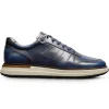 Store Allen Edmonds Elliot Leather Lace-Up Sneaker (8140) Navy