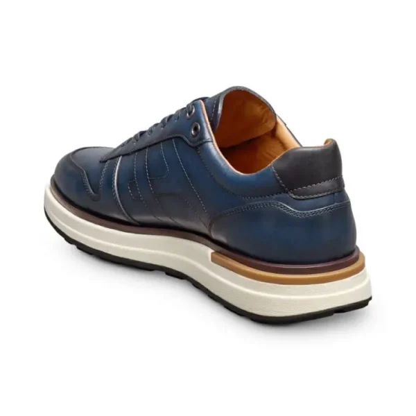 Store Allen Edmonds Elliot Leather Lace-Up Sneaker (8140) Navy