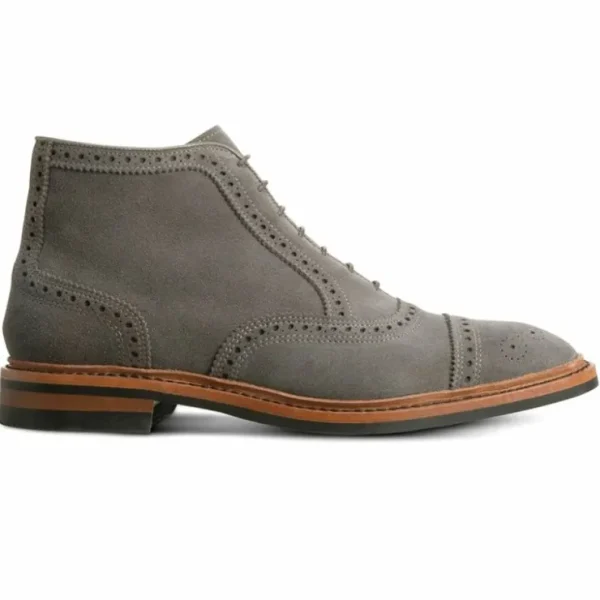 Best Allen Edmonds Hamilton Suede Weatherproof Oxford Dress Boot Magnet Grey (5093) MagnetGrey