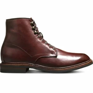 Best Sale Allen Edmonds Higgins Mill Leather Weatherproof Boot Chili German (4258) ChiliGerman