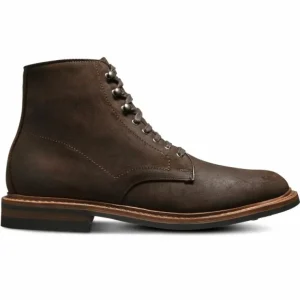 Clearance Allen Edmonds Higgins Mill Waxed Suede Weatherproof Boot (3187) Brown