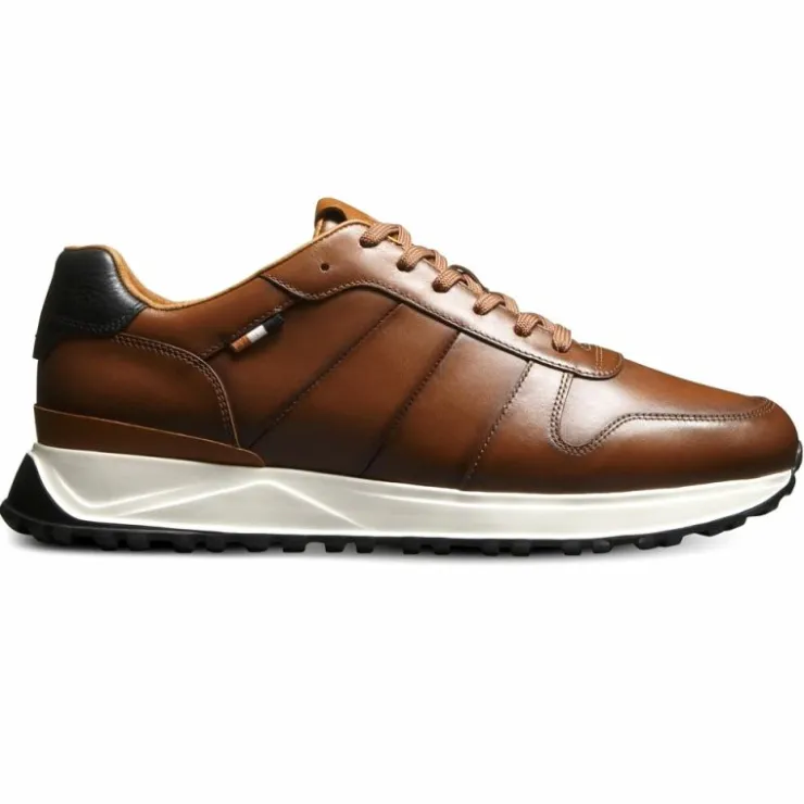 Best Sale Allen Edmonds Lawson Leather Lace-up Sneaker (5858) Chestnut