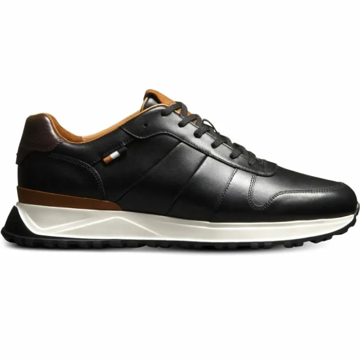 Discount Allen Edmonds Lawson Leather Lace-up Sneaker (5669) Black