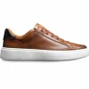 Store Allen Edmonds Oliver Leather Slip-on Stretch-lace Sneaker Luggage Tan (6906) LuggageTan