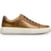 Best Sale Allen Edmonds Oliver Leather Slip-on Stretch-lace Sneaker (7916) Walnut