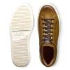 Best Sale Allen Edmonds Oliver Leather Slip-on Stretch-lace Sneaker (7916) Walnut