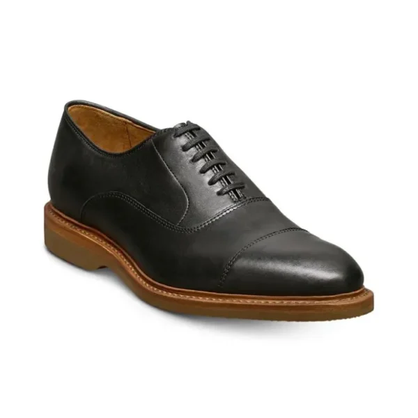 Best Sale Allen Edmonds Park Avenue Verse Leather Cap-toe Oxford Dress Shoe (7978) Black