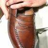 Best Sale Allen Edmonds Randolph Penny Loafer Dark Chili (4846) DarkChili