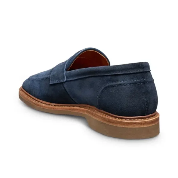 Cheap Allen Edmonds Randolph Verse Suede Penny Loafer (8099) Navy