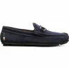 Best Allen Edmonds Sebastian Suede Bit Driving Loafer Navy Sea (6352) NavySea