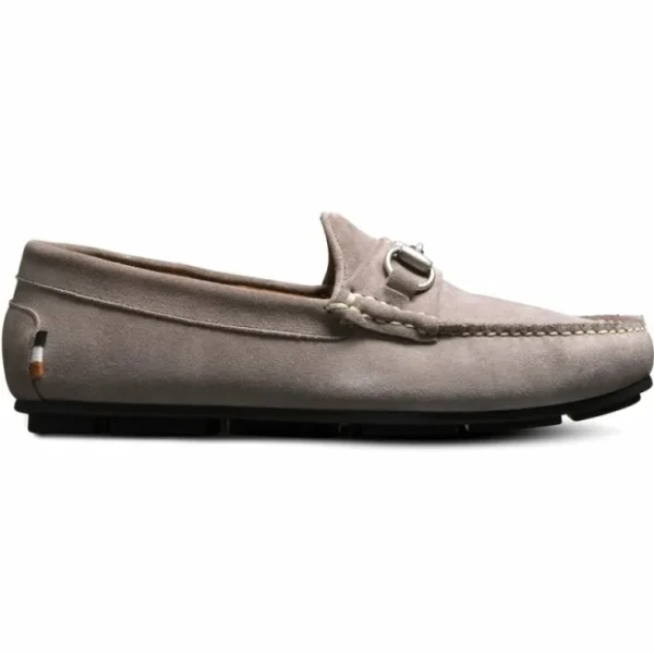 Cheap Allen Edmonds Sebastian Suede Bit Driving Loafer (6360) Pewter