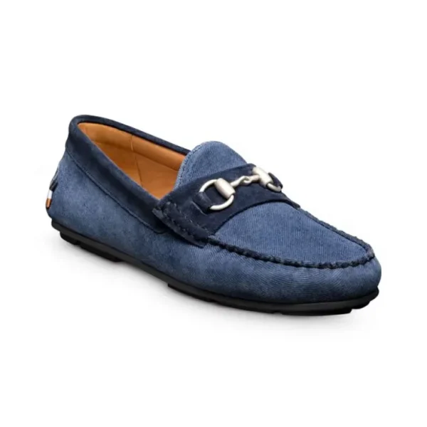 Flash Sale Allen Edmonds Sebastian Suede Bit Driving Loafer (8047) Navy