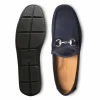 Best Allen Edmonds Sebastian Suede Bit Driving Loafer Navy Sea (6352) NavySea